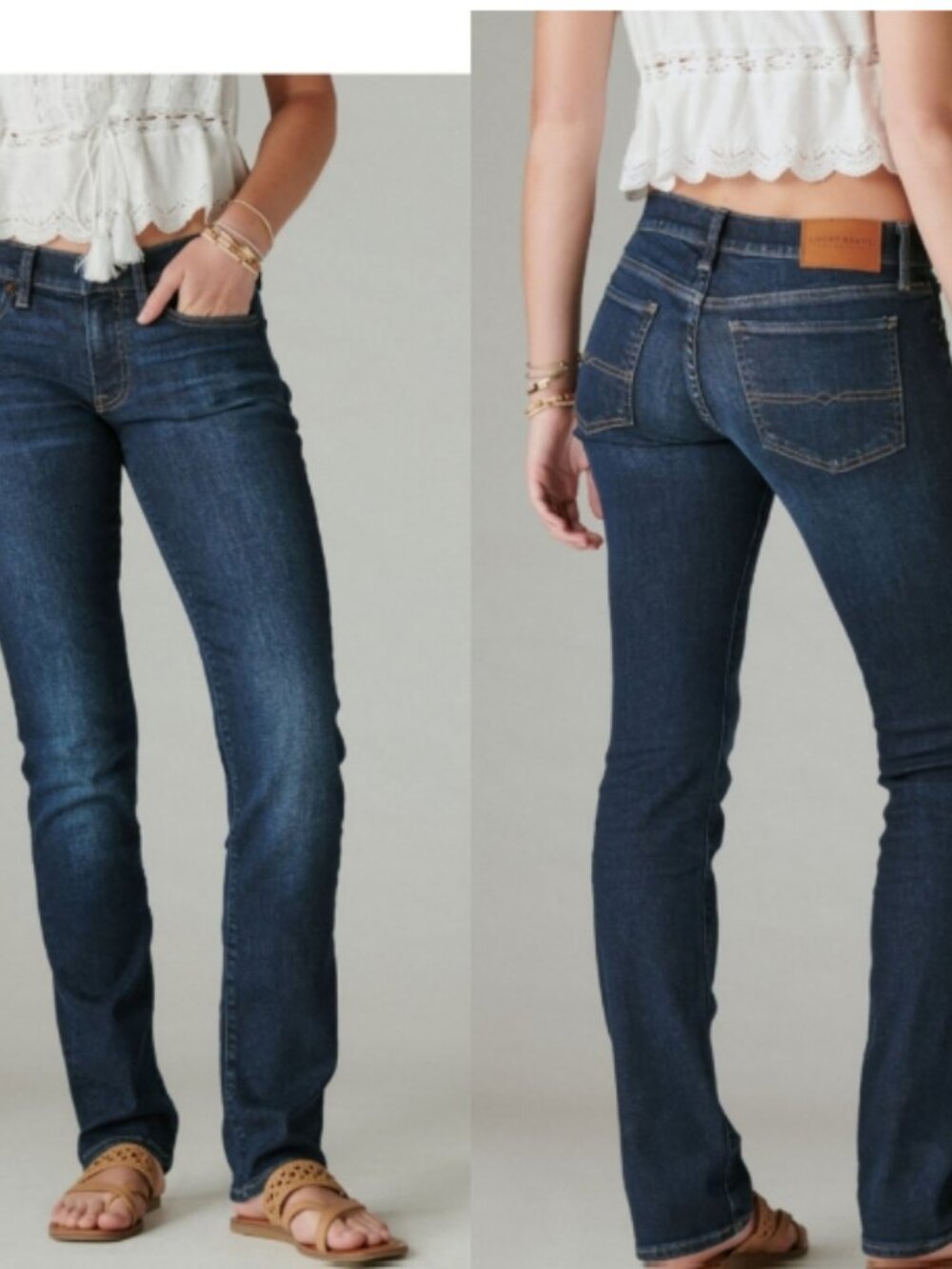 Lucky Brand Mid Rise Straight Sweet Dark Wash Jeans Size 4/27 #2628